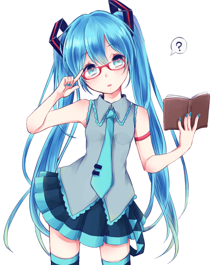 Аниме-девушка с вопросами